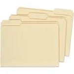 ZORO SELECT UNV16113 File Folders 9-5/8 x 11-3/4&#034;, 1/3 Cut Assorted, Manila