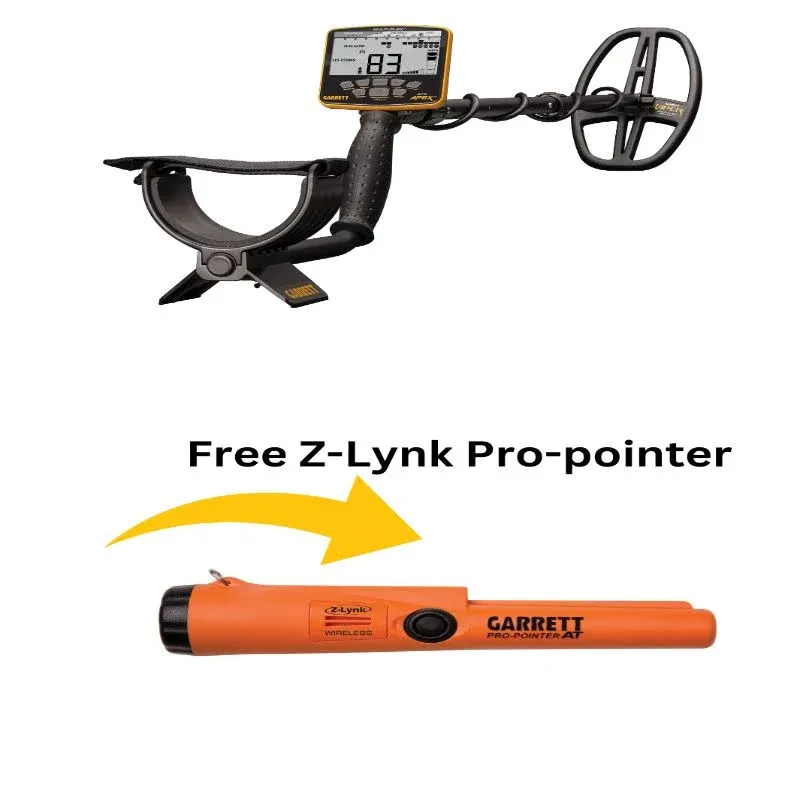 Garrett ACE APEX Multi-Frequenc<wbr/>y Beach Metal Detector, Headphones Pro-Pointer AT