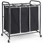 Laundry Sorter 3 Bag Laundry Hamper Sorter With Rolling Heavy Duty Casters Laund