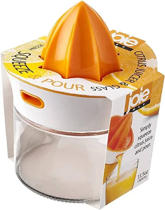 Joie MSC ~ Citrus Juicer With Glass Container ~ Squeeze &amp; Pour