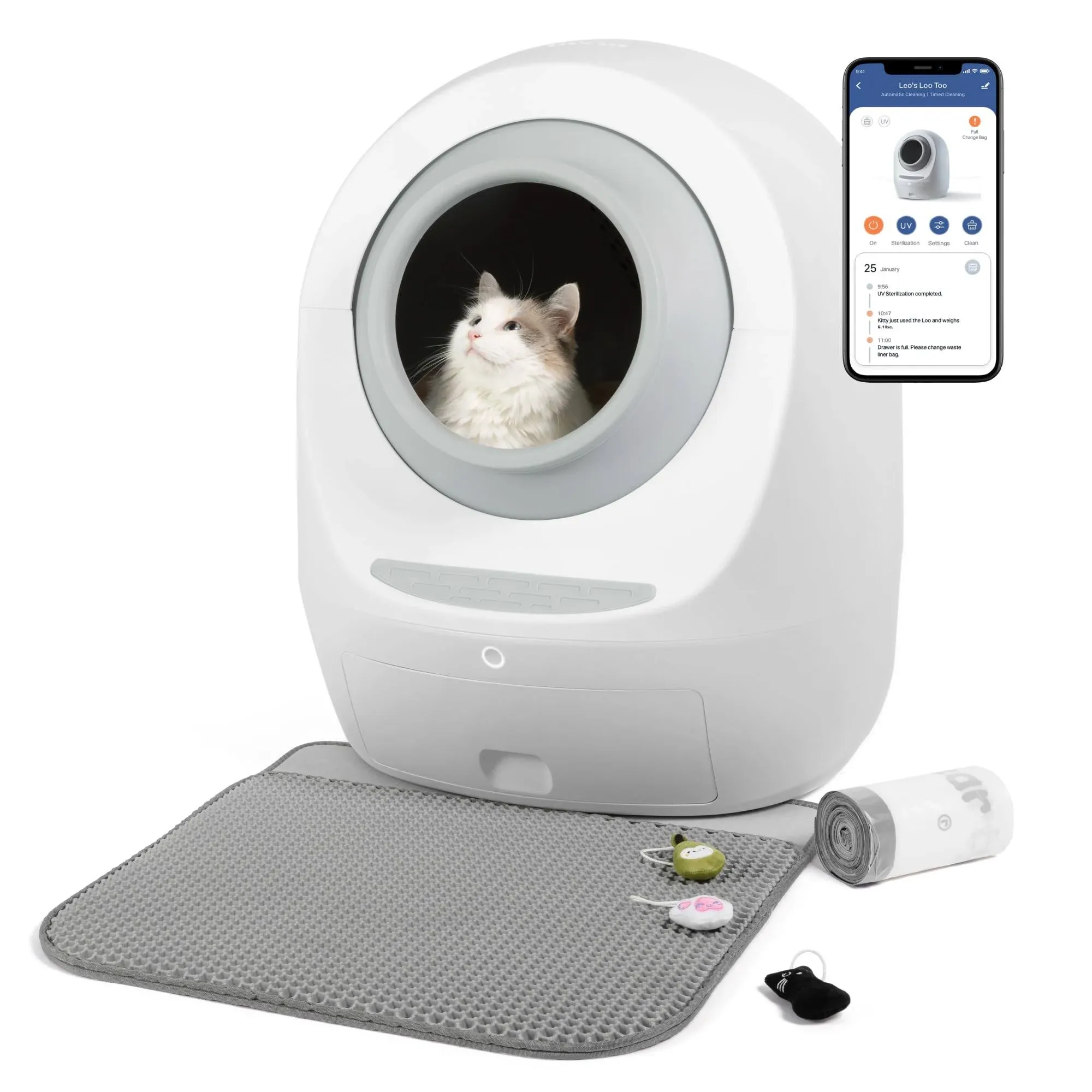 Casa Leo Leo's Loo Too Self-Cleaning Cat Litter Box