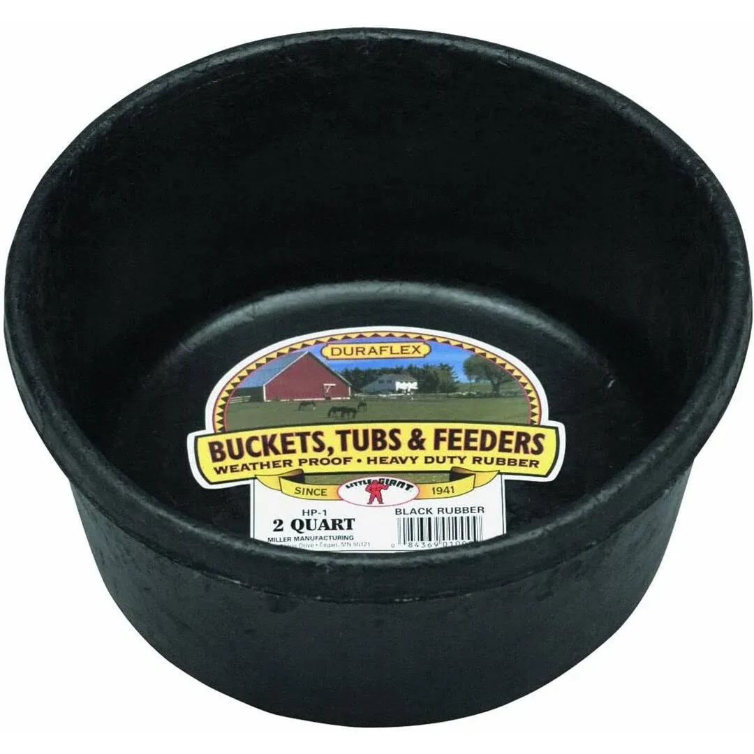 Little Giant 2 Quart Rubber Feed Pan