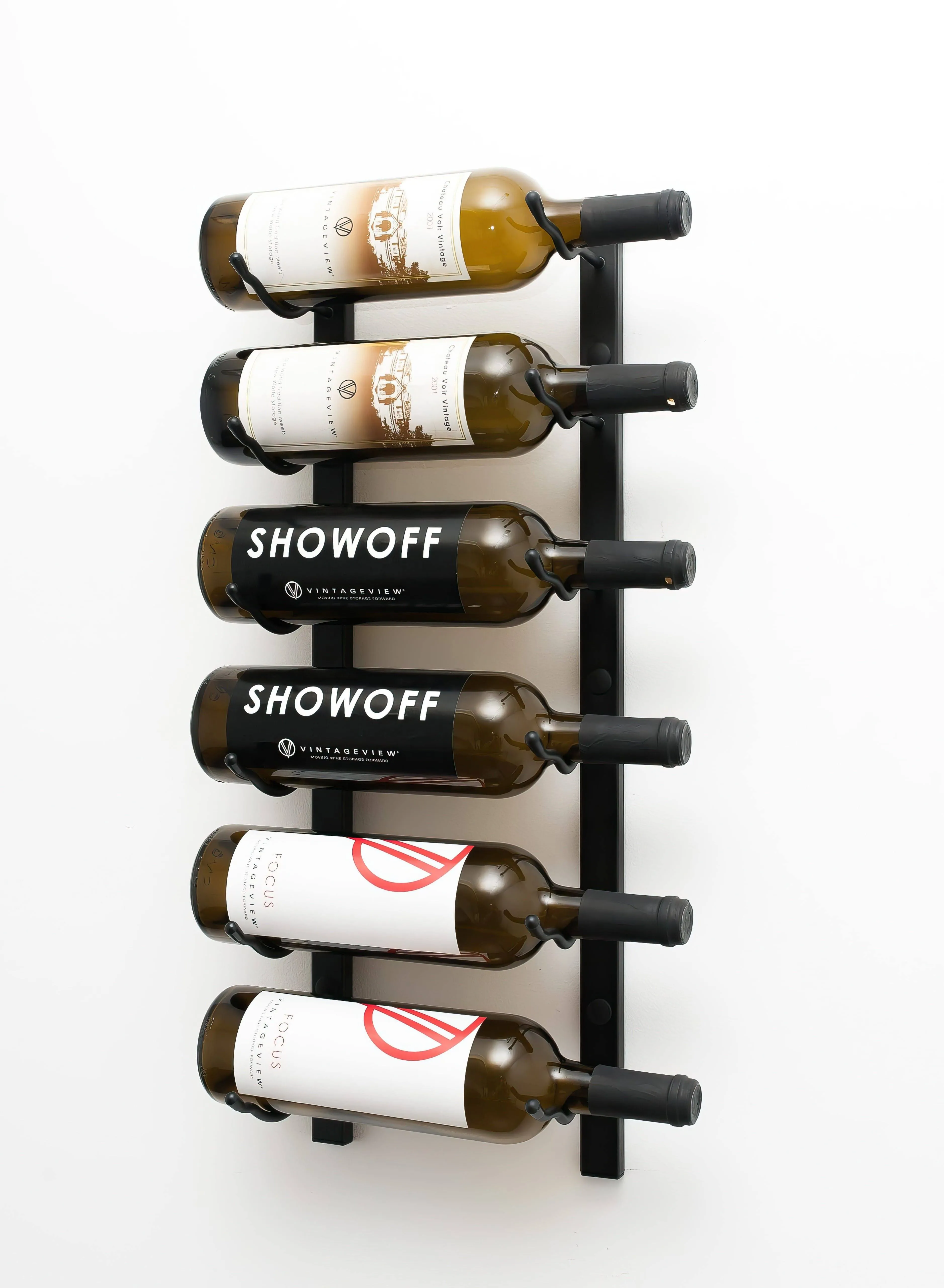 VintageView W Series 2 Ft 6 Bottle Wall Mounted Wine Rack