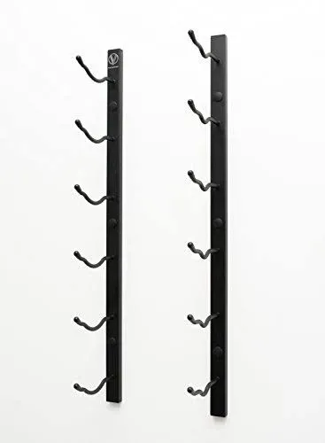 VintageView W Series 2 Ft - 6 Bottle Wall Mounted Wine Rack Satin Black Styli...