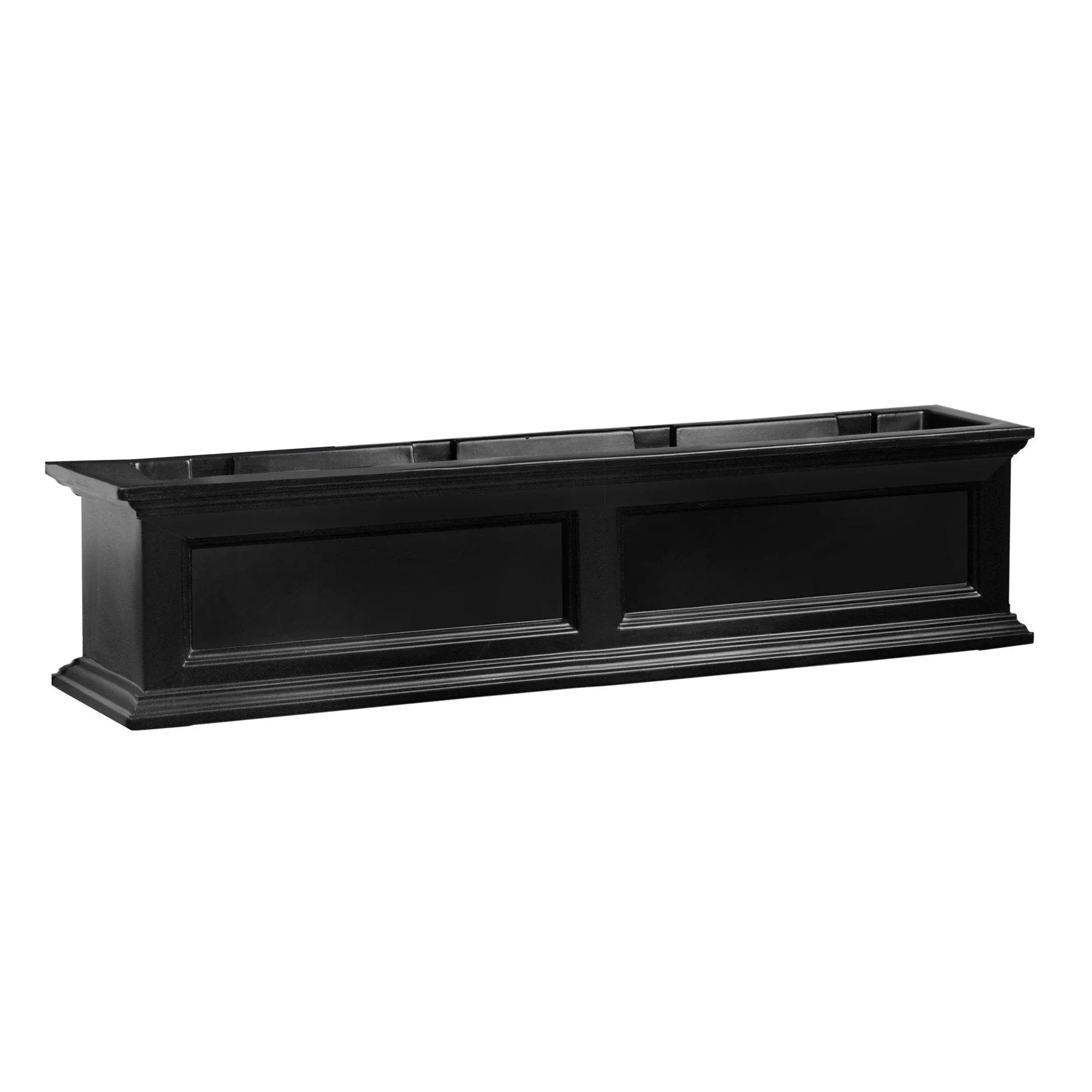 Mayne Rectangle Polyethylene Fairfield Window Box, Black