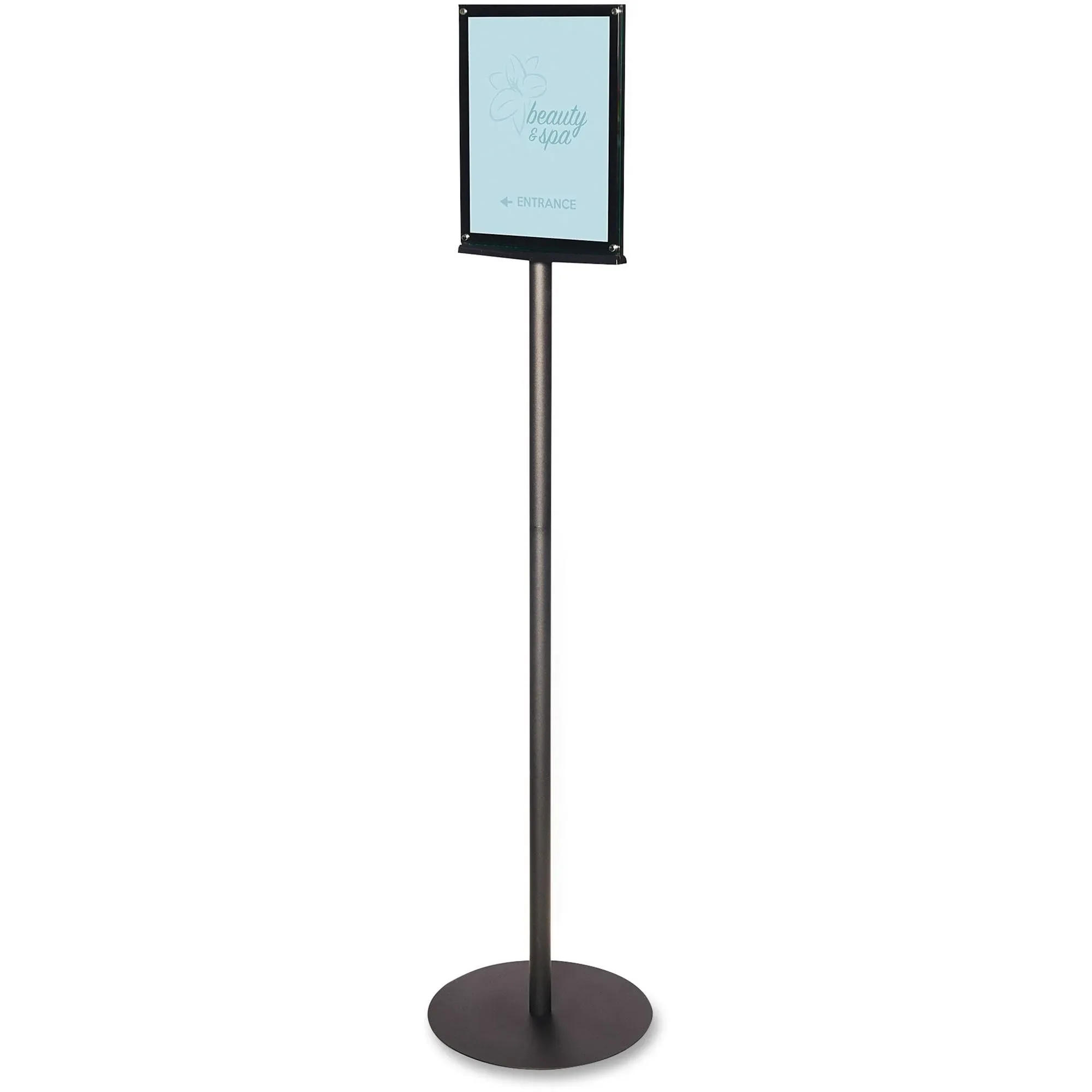 Deflecto Double-Sided Magnetic Sign Stand, 8 1/2 x 11, 56" High,