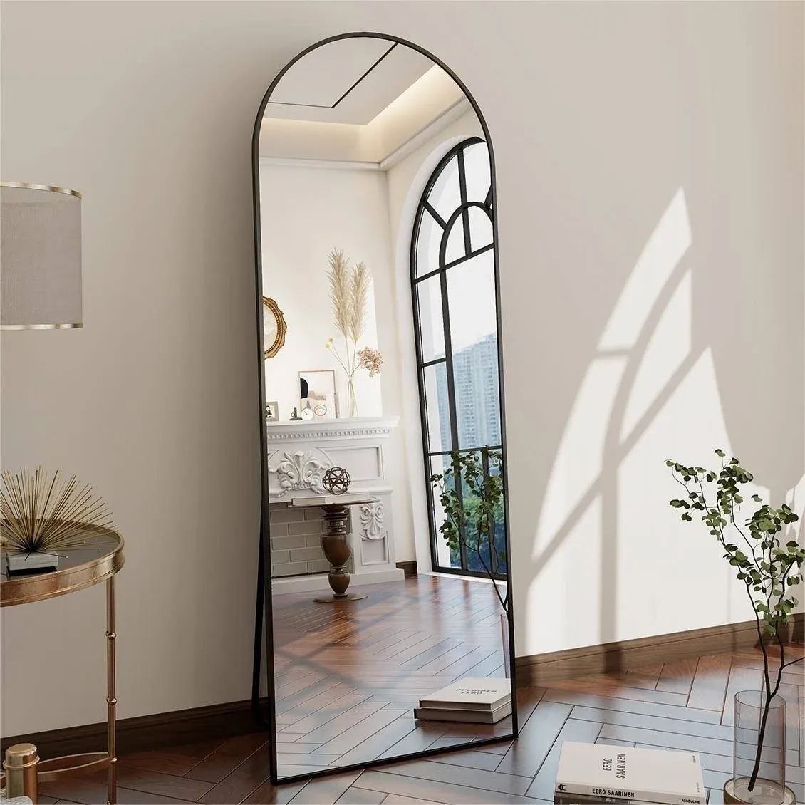 Arched Wall Mounted Full Length Large Standing Mirror