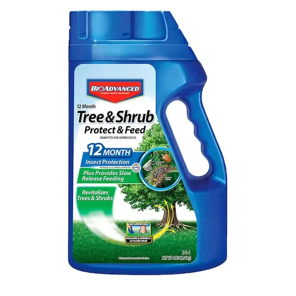 Bayer Advanced 701700B Bayer 12 Month Tree & Shrub Protect & Feed Granules 2-1-1 - 4lb