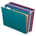 Tops Bus Fms 81667 Letter Size 1-5 Cut Tab Recycled Hanging File Folders&#44; Assorted - Box of 25