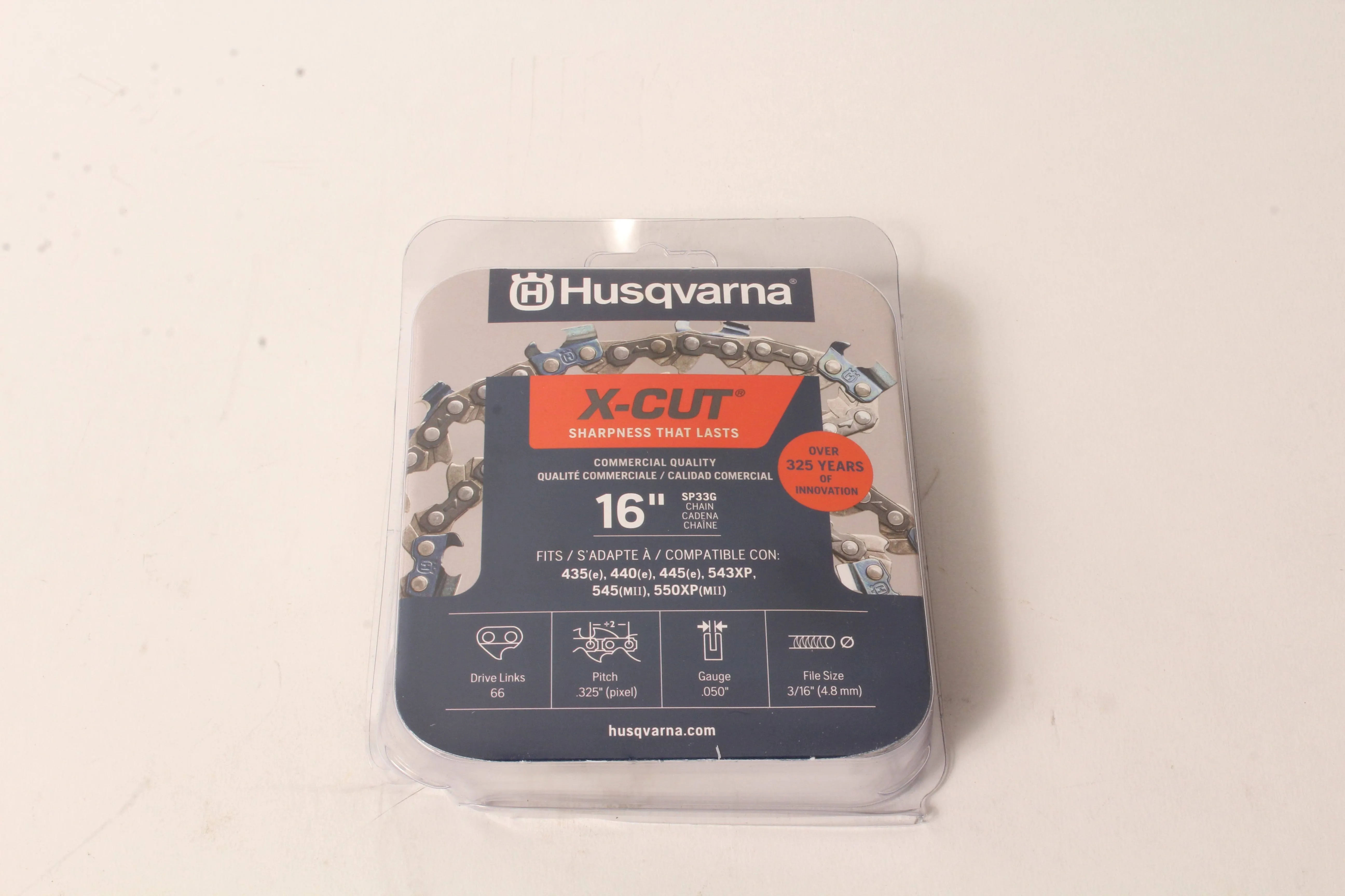 Husqvarna 16" X-Cut Chainsaw Chain SP33G