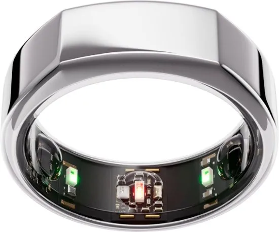 Oura Ring Gen3 - Horizon - Size Before You Buy - Size 10 - Silver