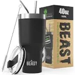 Beast 40 oz Tumbler Stainless Steel Vacuum Insulated Coffee Ice Cup Double Wa...