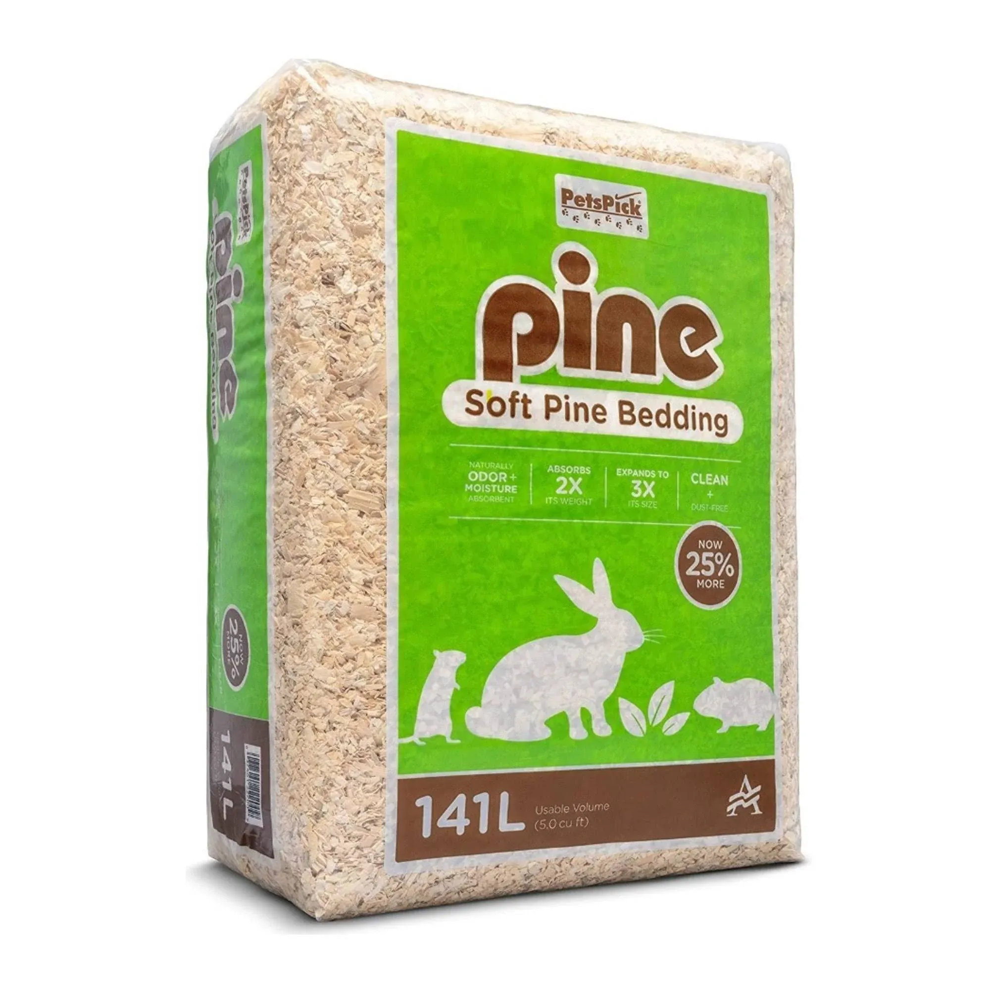 PetsPick 141L Pine Pet Bedding