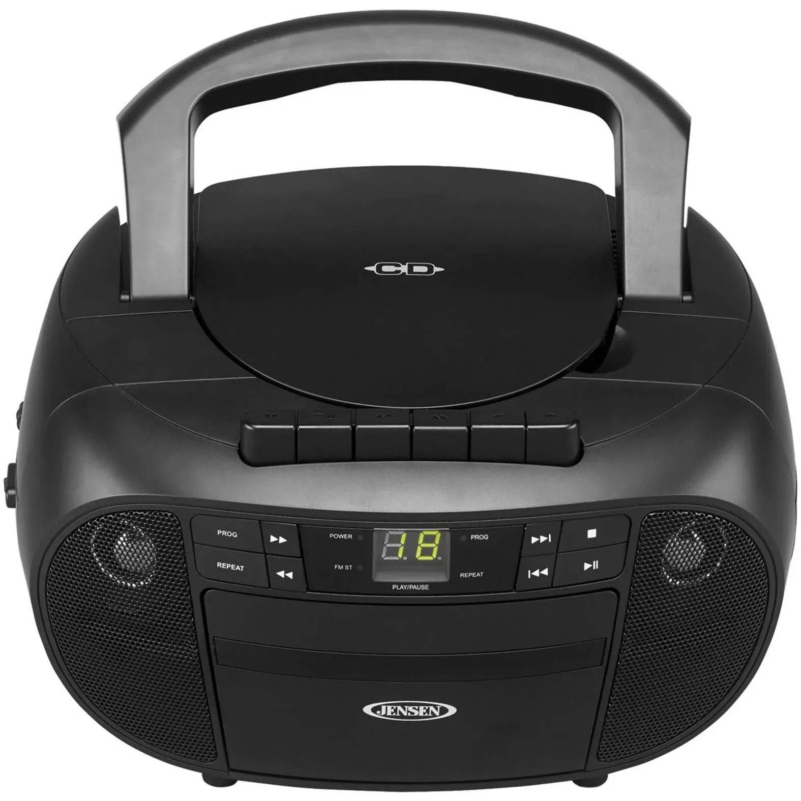 Jensen CD-550 Portable Stereo Cassette Recorder & CD Player with AM-FM Radio