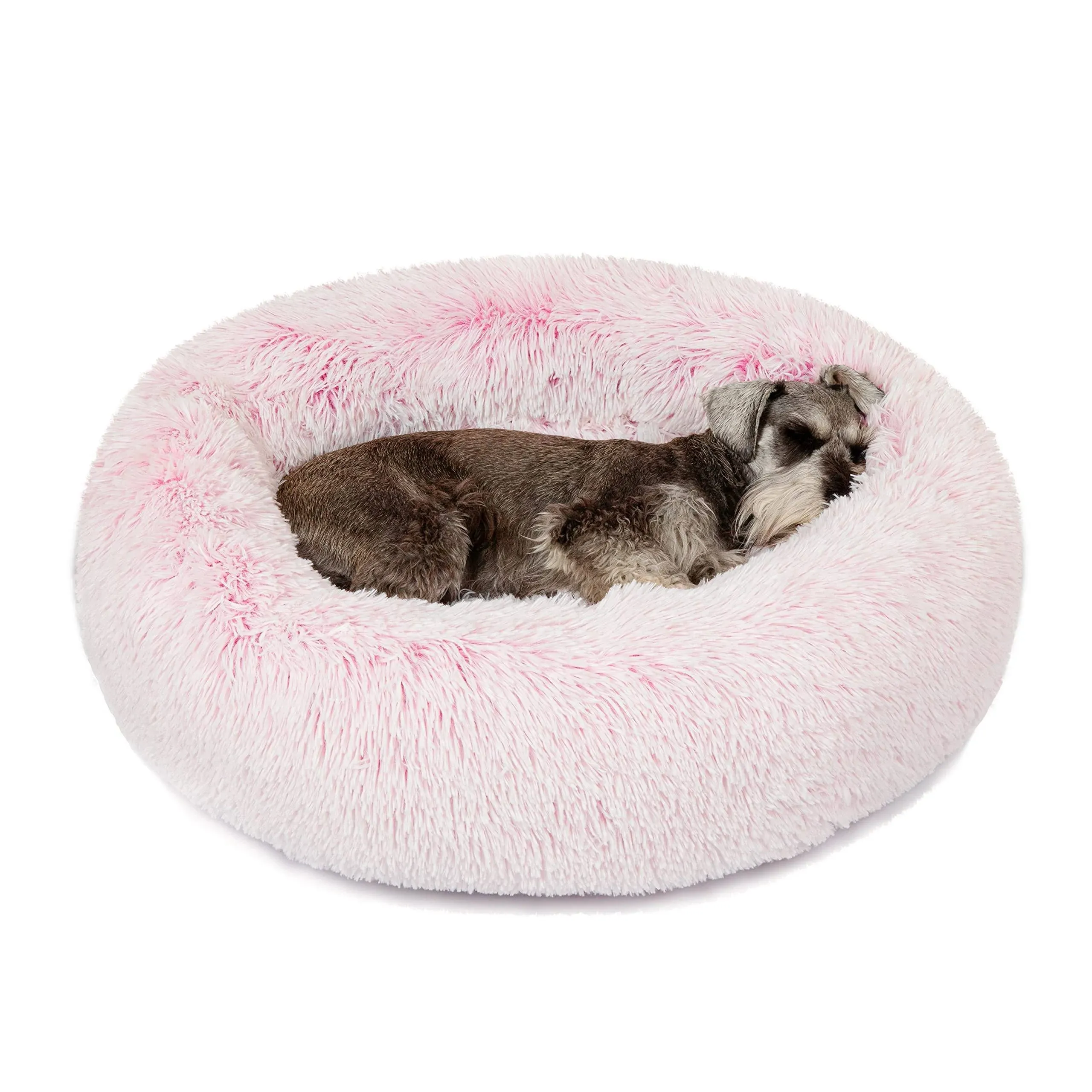 Friends Forever Coco Faux Fur Self Warming Indoor Round Donut Cuddler