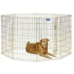 Midwest 8 Panel Exercise Pen, 24" x 48" Black