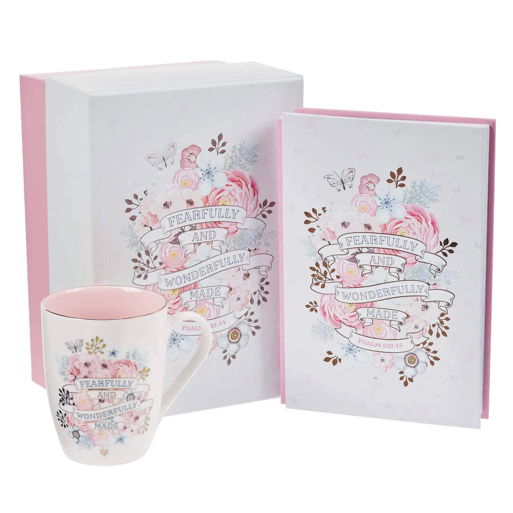 Fearfully And Wonderfully Made Gift Set, Journal And Mug