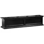 Mayne Rectangle Polyethylene Fairfield Window Box, Black