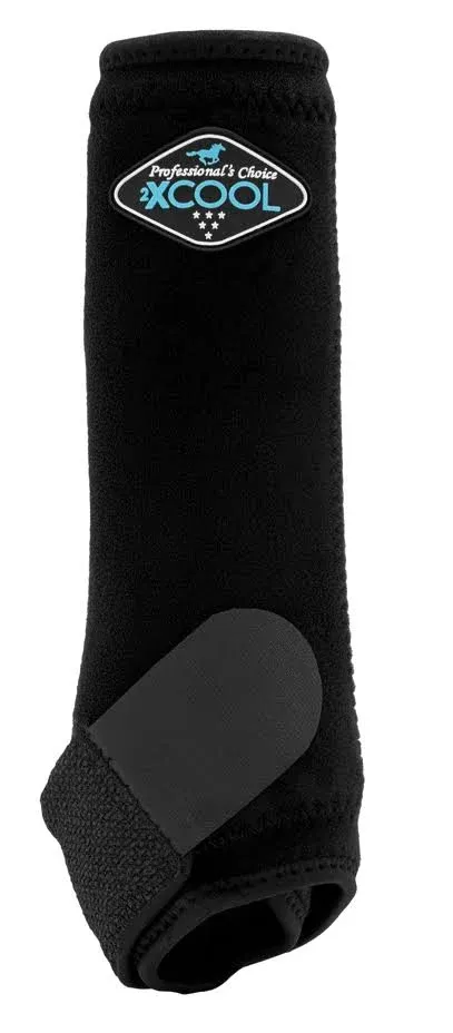 Professional's Choice | 2XCool Sports Medicine Boots | 4 Pack (Black, Medium)