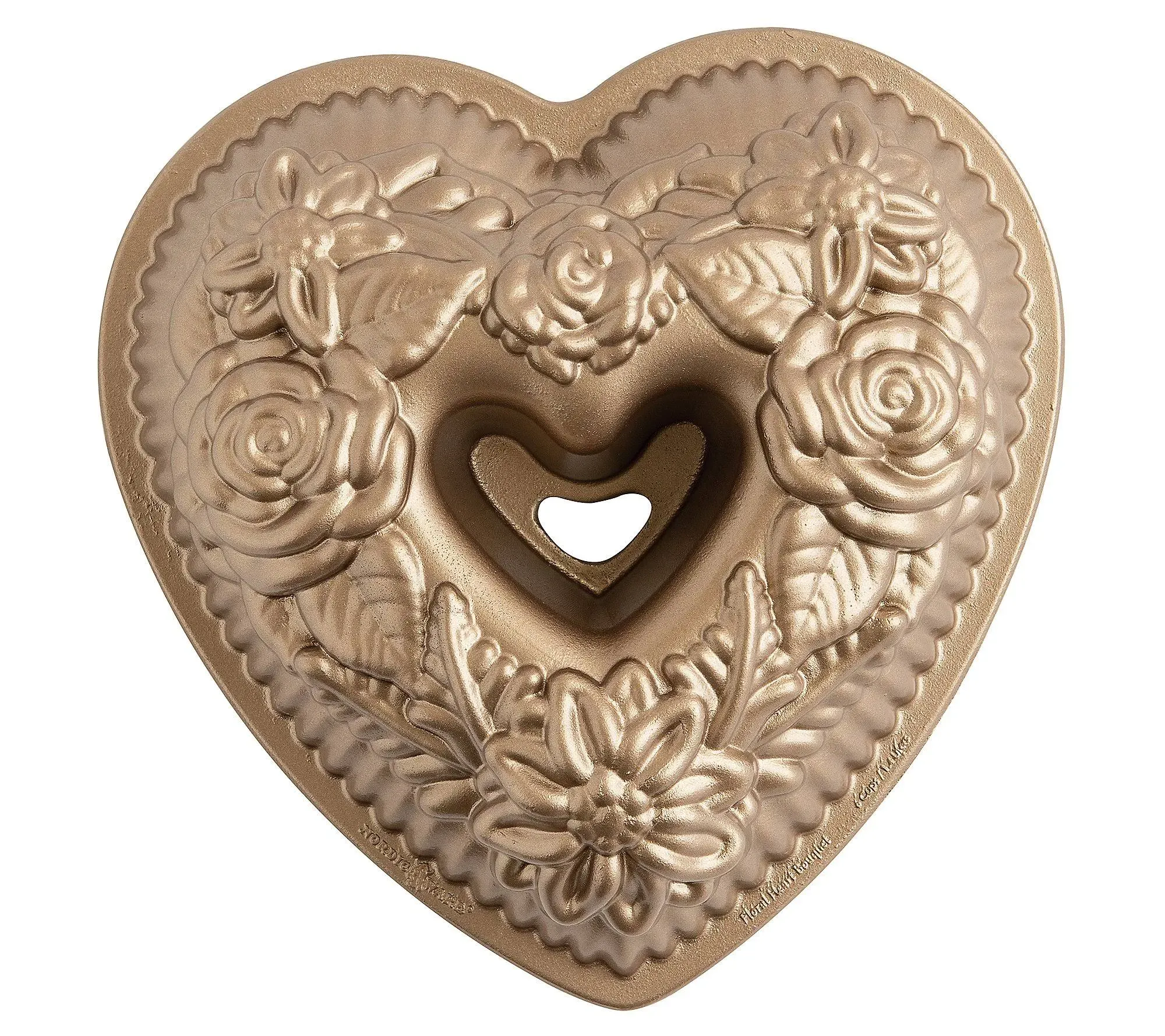 Nordic Ware Floral Heart Bundt Pan