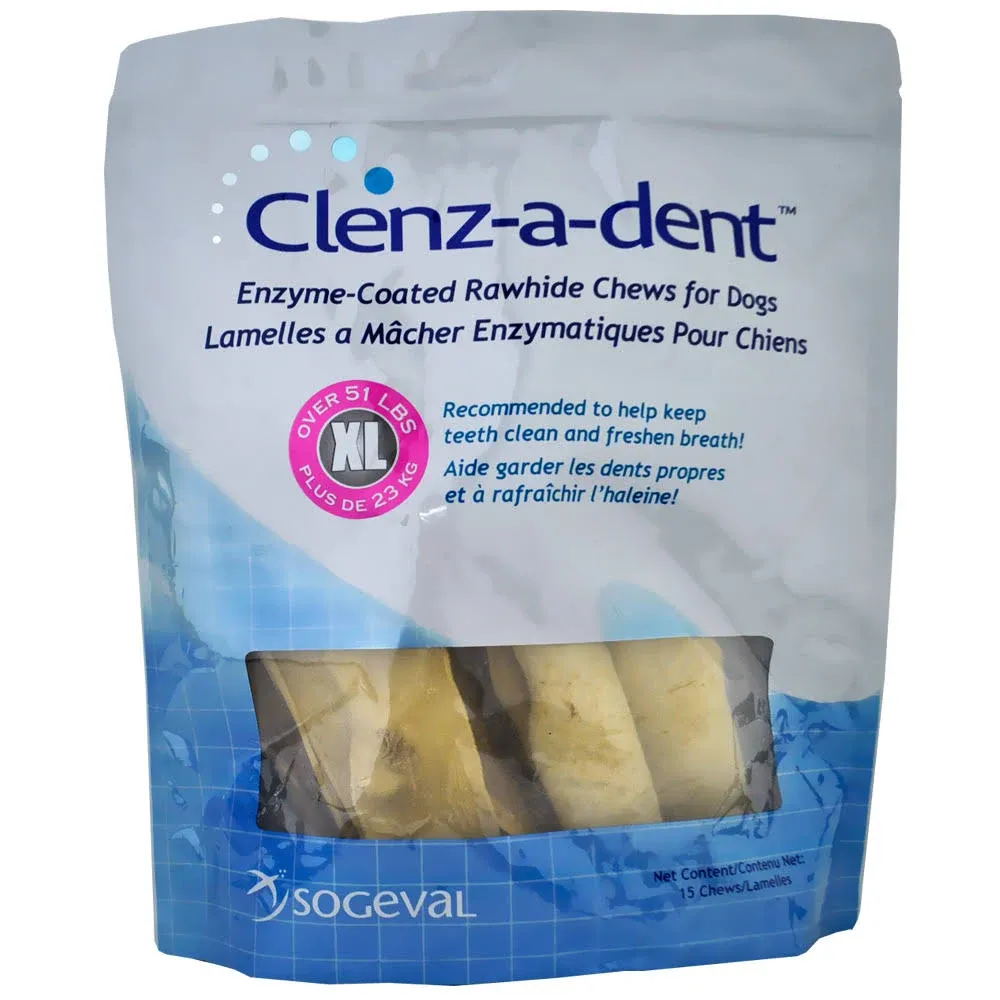 Clenz-a-dent Rawhide Chews Extra Large 15ct