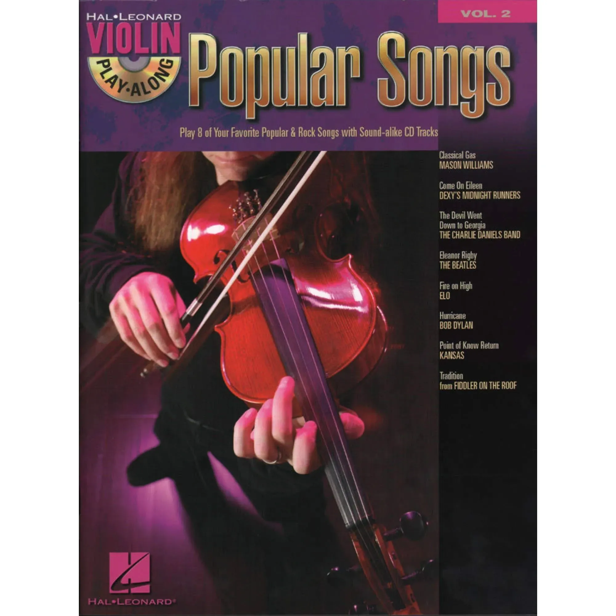 Popular Songs Violin Play-Along Volume 2 Book/Online Audio