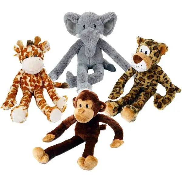 Multipet Swingin Safari Monkey Plush Dog Toy