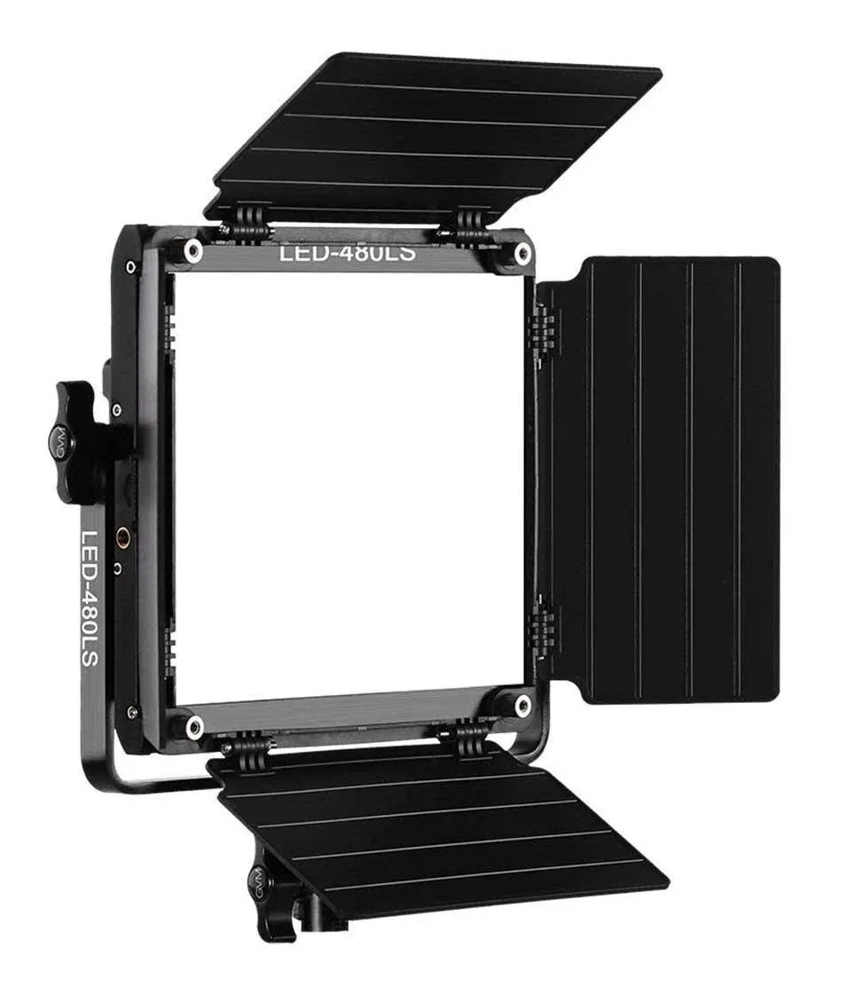 GVM Led Bi-Color Video Lights with APP Function, Variable CCT 2300K-6800K and 10%-100% Brightness with Digital Display for Video Studio Shooting, CRI97+ TLCI97 Led Light Panel +Barndoor