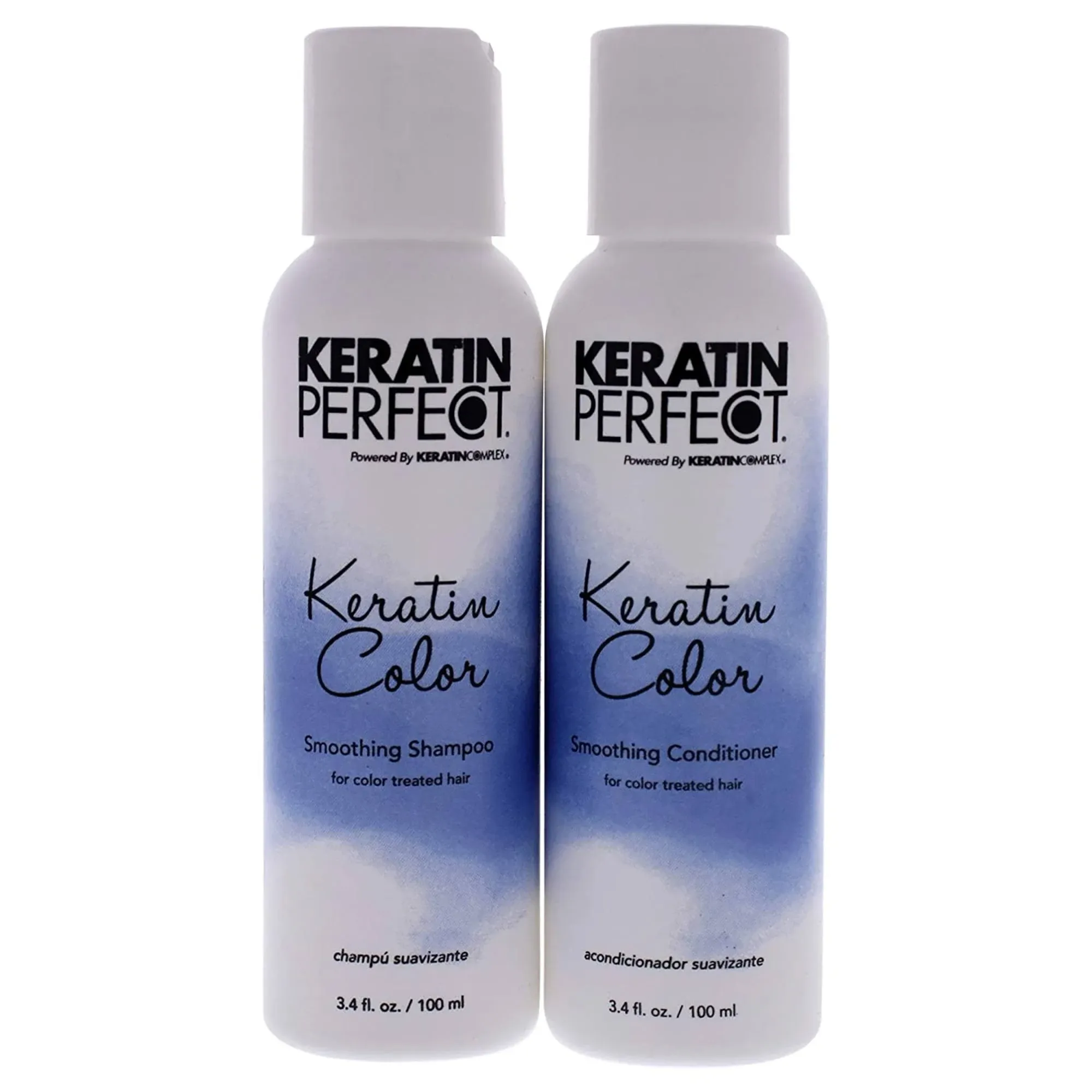 LOT 2 BOXES Keratin Perfect Color Duo Smoothing Shampoo Conditioner 3.4oz NEW