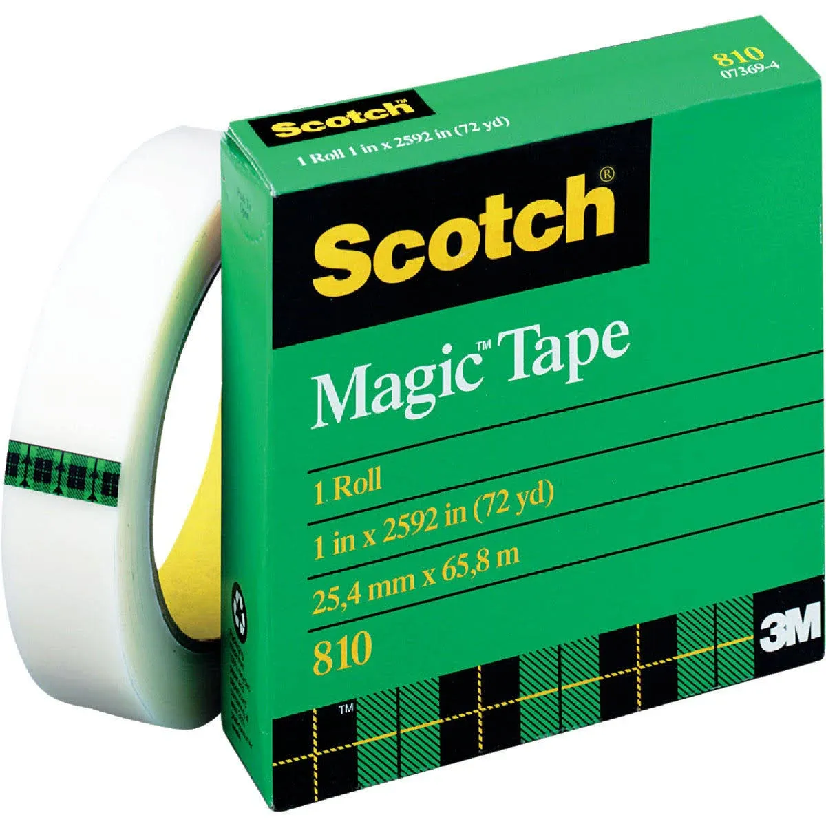 Scotch Magic Tape Value Pack, 3/4 inch x 1000 inch, 1 inch Core, Clear, 12/Pack