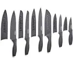 Cuisinart Classic 12 Piece 6 Knife Set with 6 Blade Guards Matte Black New