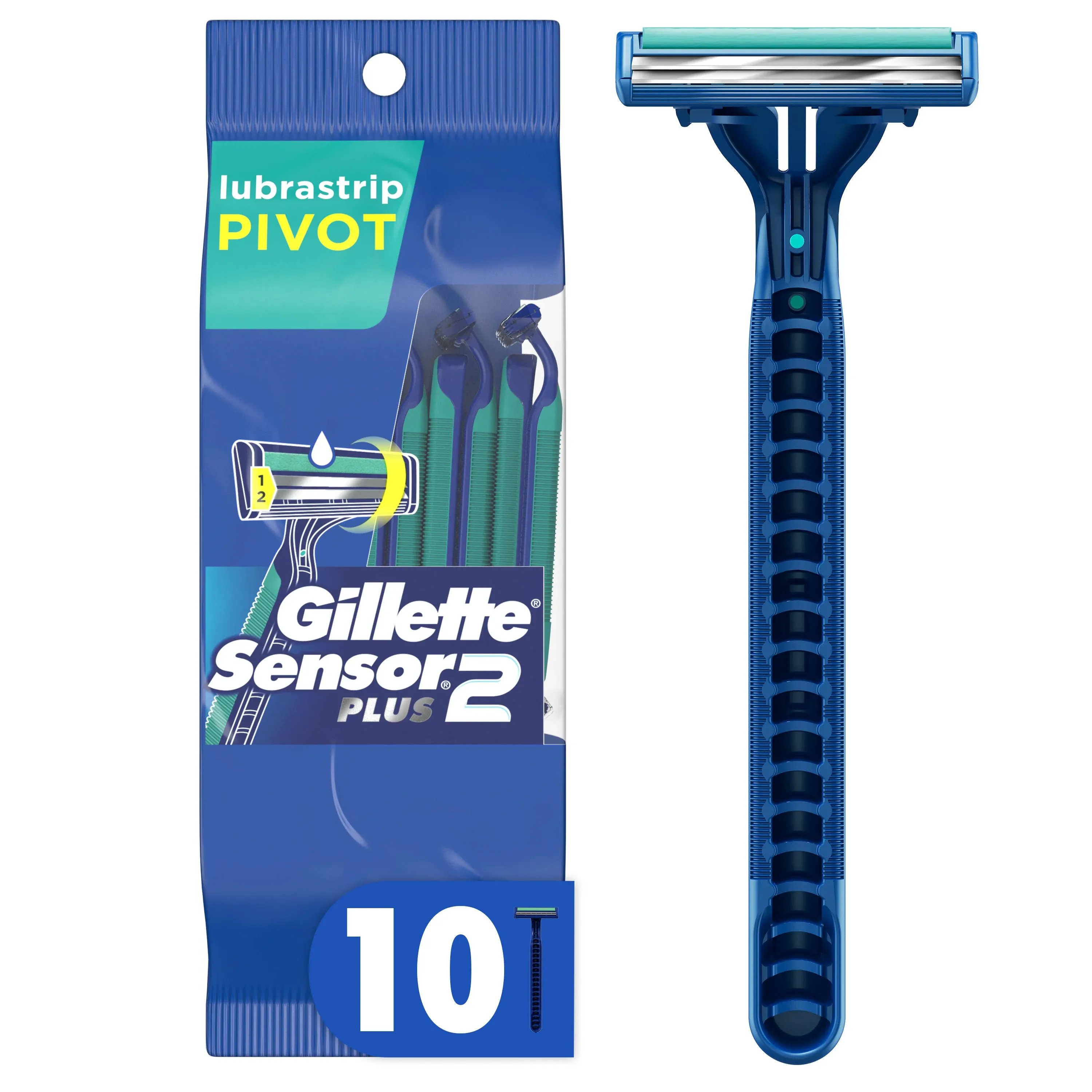 Gillette Sensor2 Plus Disposable Razors 10 ct