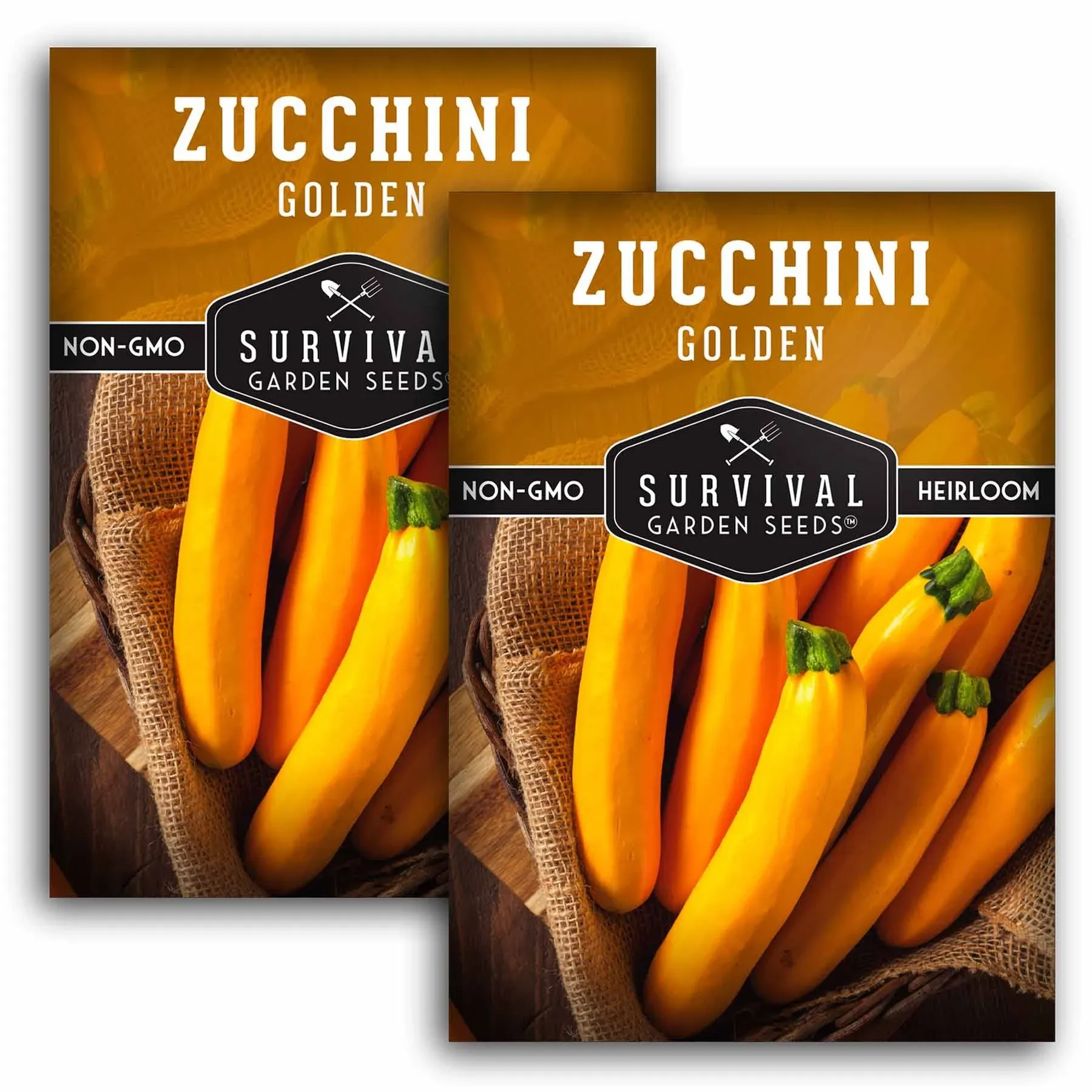 Golden Zucchini Seeds for Planting 2 Packets