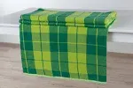 Orsha Linen Mill • Softened Blanket Plaid with piping in the package Linen 100%