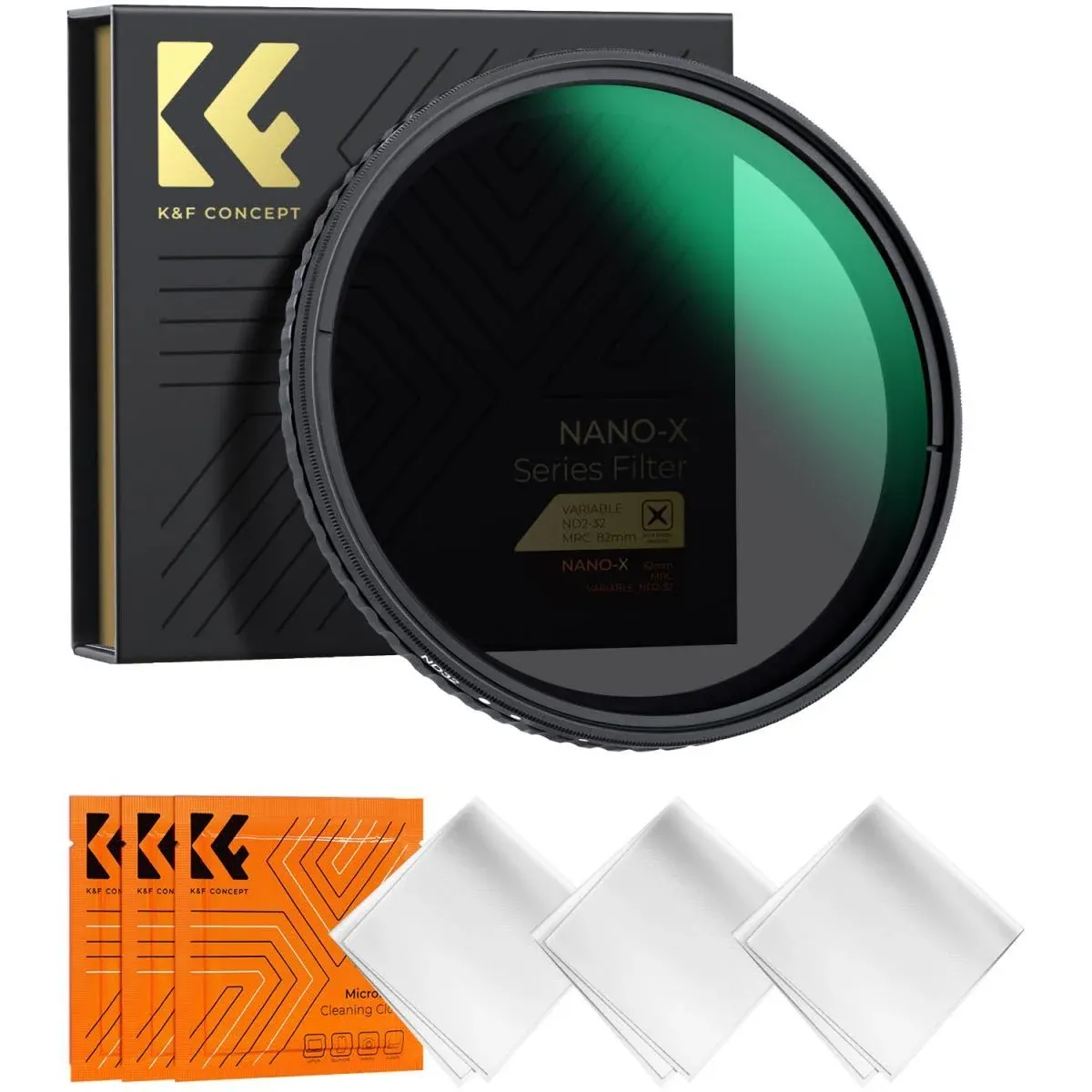 K&F Concept 82mm Variable Nd Filter Adjustable Fader Neutral Density ND2 - ND32