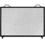 Cassiano 1 Panel Steel Fireplace Screen Ebern Designs Finish: Black