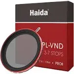 Haida 77mm PROII 0.9-2.1 3-7 Stops Multi-Coated CPL-VND 2-in-1 Filter