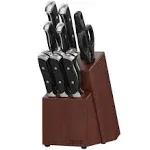 Chicago Cutlery 13pc Block Knife Set Armitage Brown: Stainless Steel Kitchen Knives, Forged, 1-Year Warranty