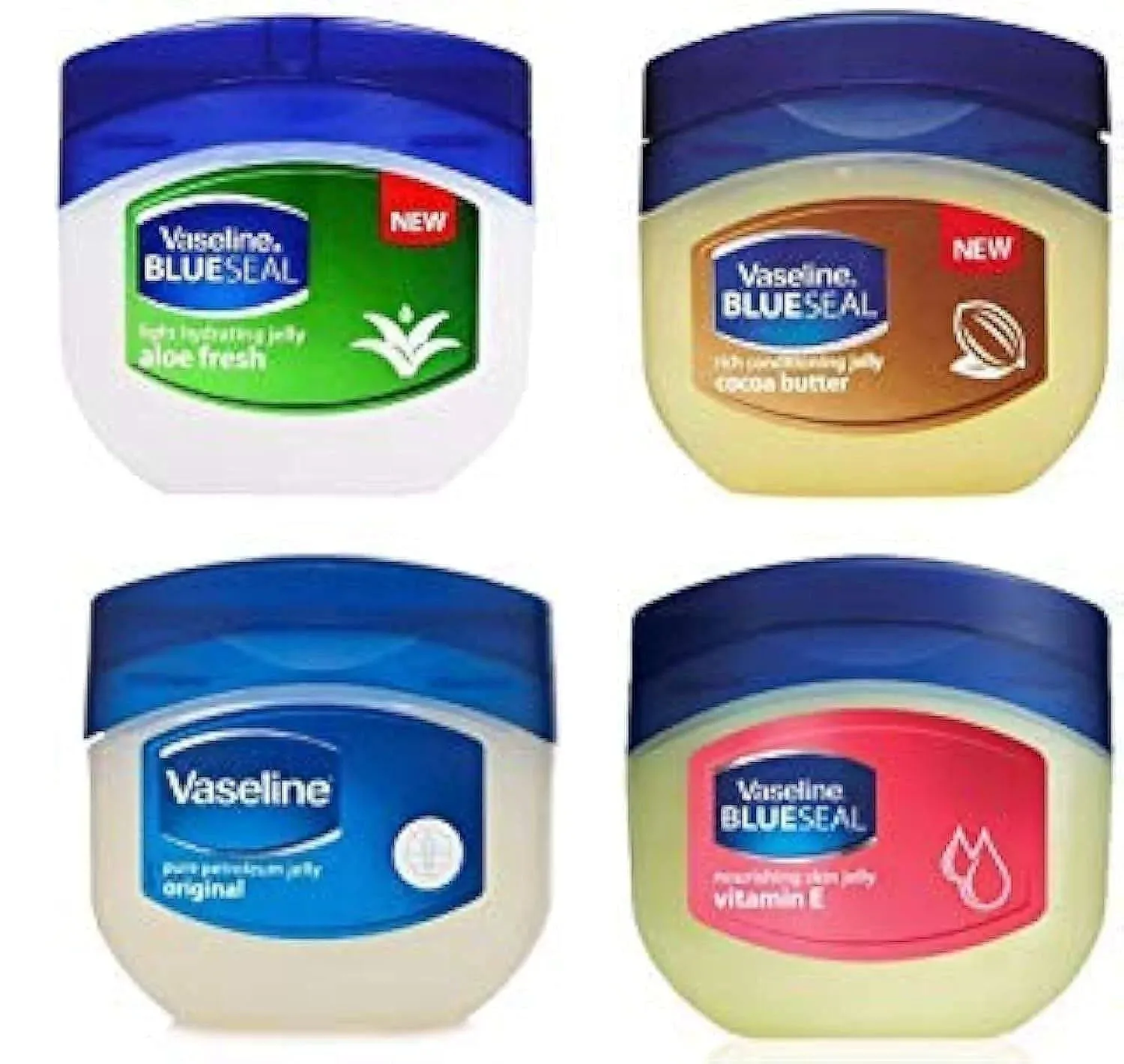 ( 4 Pack ) Vaseline Blue Seal Series Cocoa Butter Vitamin