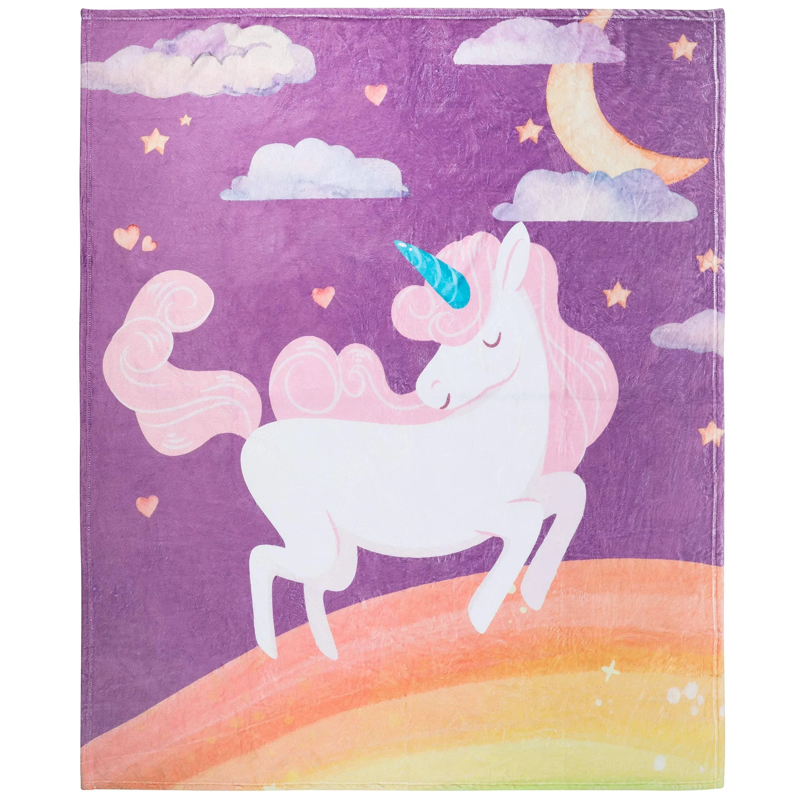 Koltose by Mash Unicorn Throw Blanket, Adorable Super-Soft Extra-Large Unicorn ...