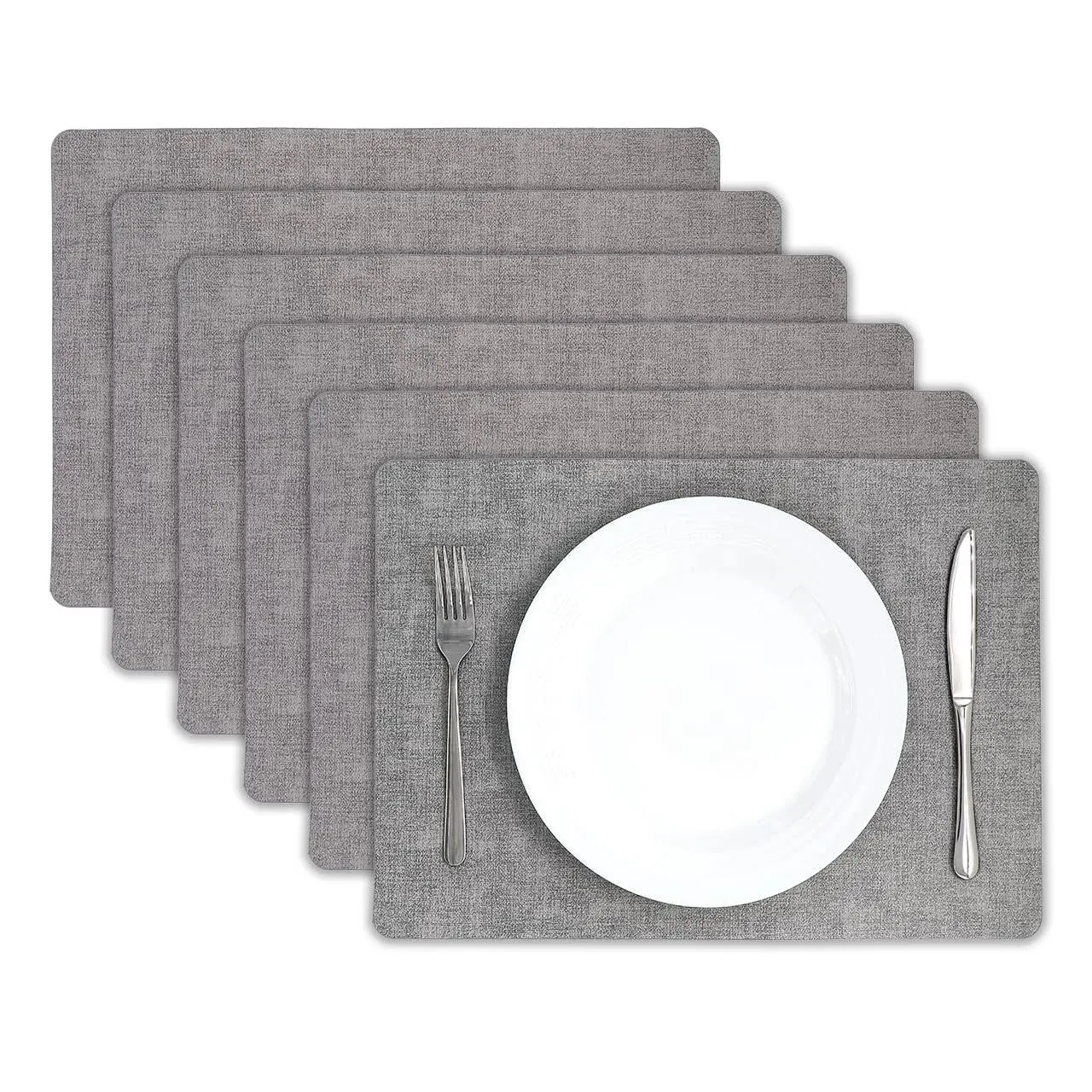 Wipeable Placemats Faux Leather Placemats Placemats Washable Placemats Faux L...