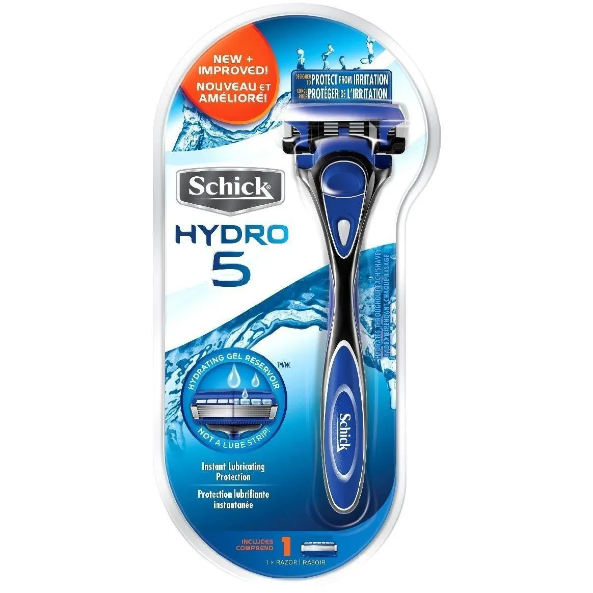 Schick Hydro 5 Razor (1 Razor Handle with 1 Cartridge)