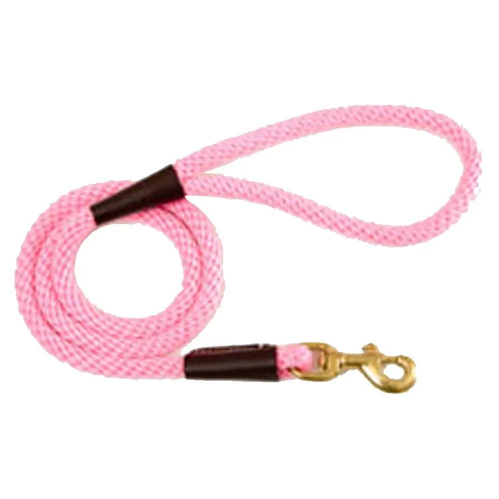 Mendota Hot Pink Snap Leash (1/2 inch x 6 Feet)