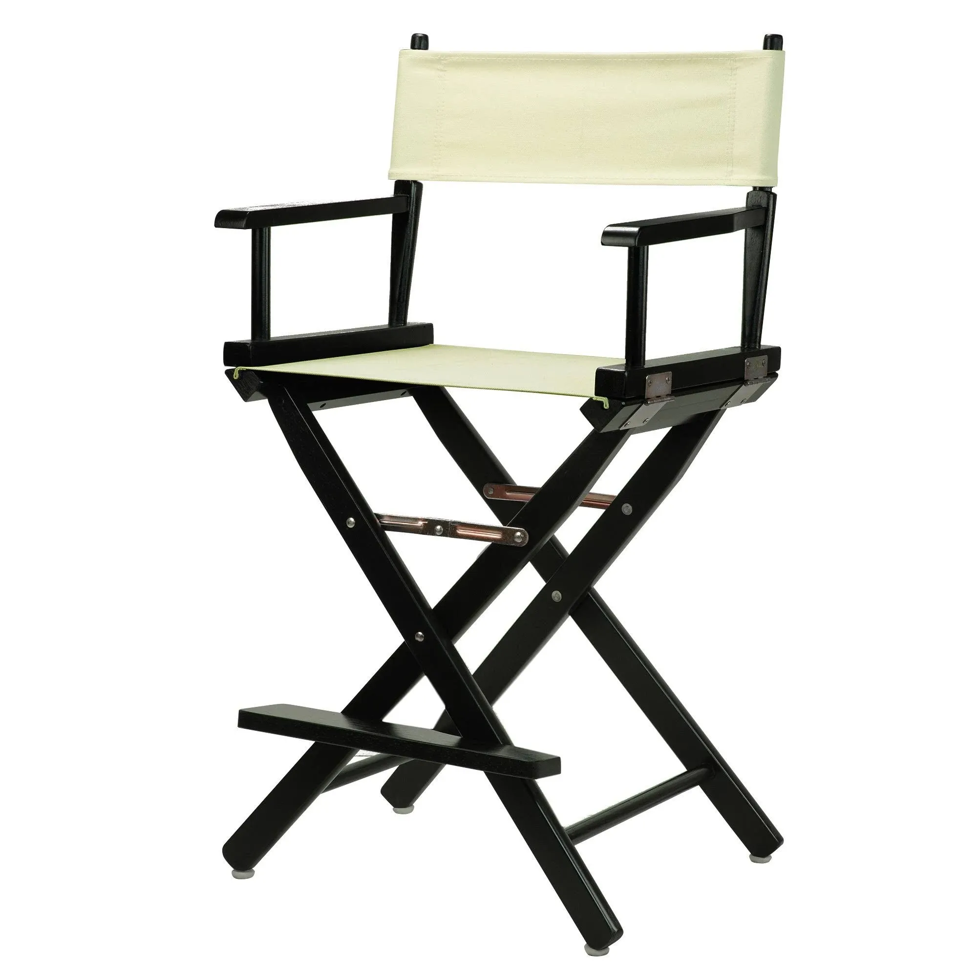 Casual Home 24" Director's Chair Black Frame-Natural/Wheat Canvas