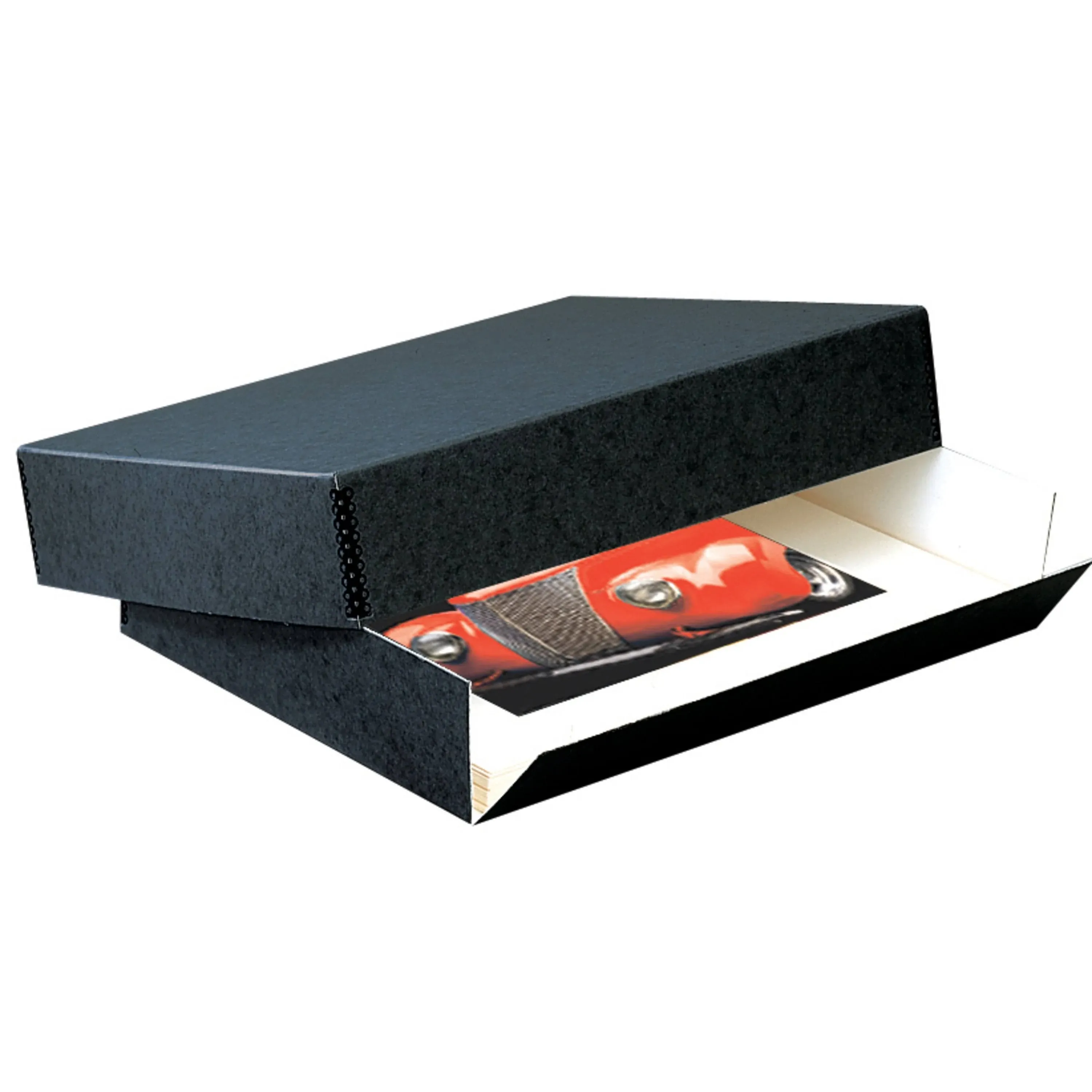 Lineco Drop-Front Archival Box (14.5 x 18.5 x 3", Black)