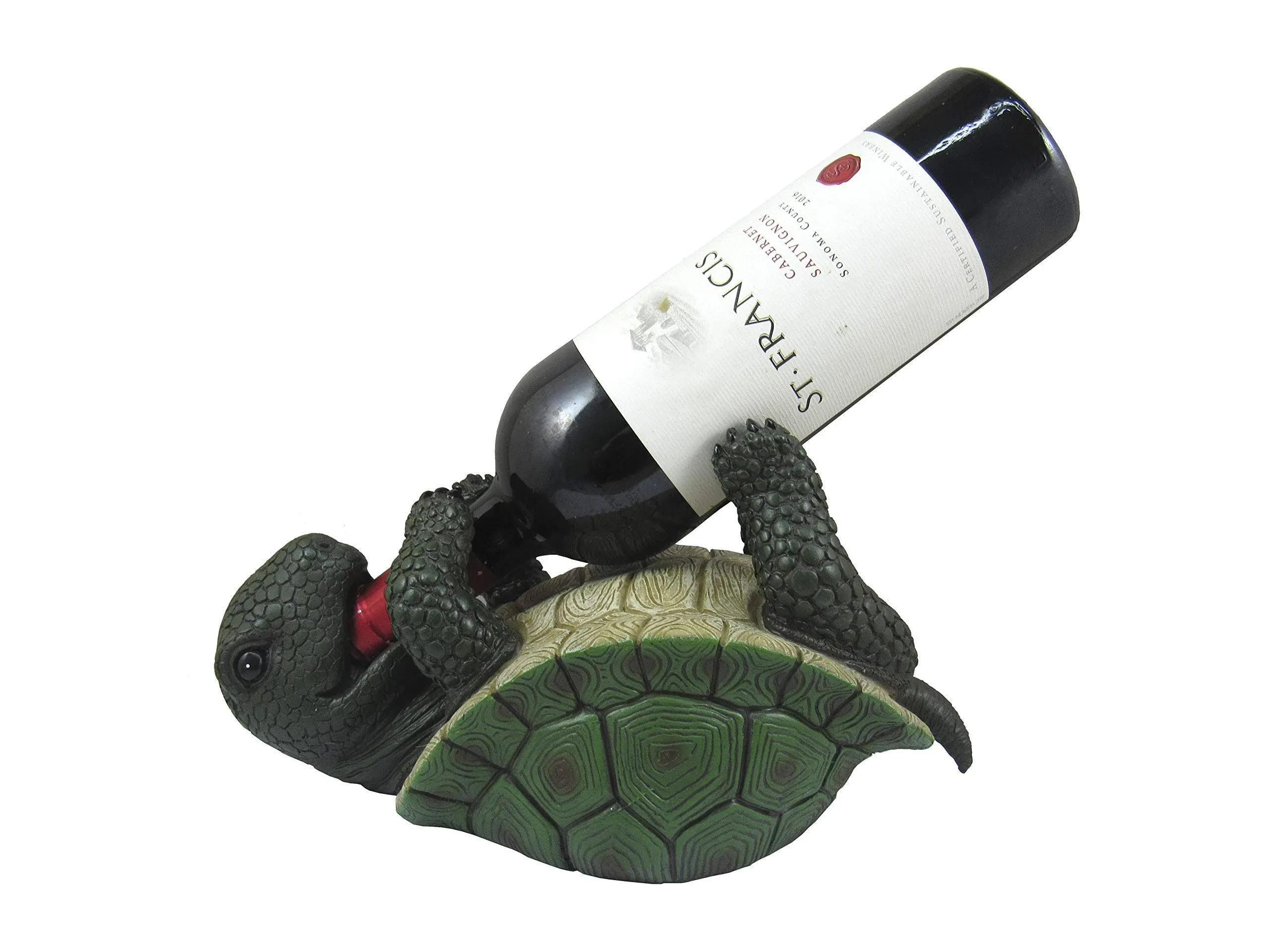 Slow but Steady Turtle Wine Holder Figurine