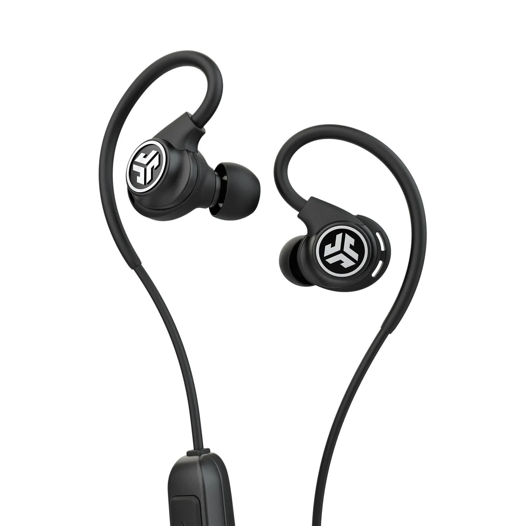 JLab Fit Sport Wireless Earbuds Mic with Volume + Track Control - Black New