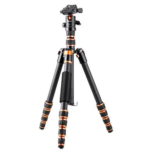 Kentfaith 61"/154cm Carbon Fiber Tripod C225C0+BH-25 (BA225)