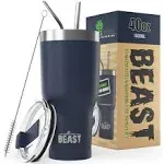 Beast 40 oz Tumbler Stainless Steel Vacuum Insulated Coffee Ice Cup Double Wa...