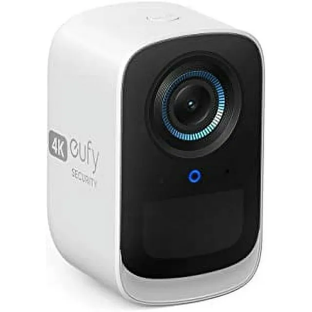 eufy Security eufyCam 3C Zusatzkamera, Überwachungskamera Aussen Kabellos, 4K Kamera mit erweiterbarem lokalem Speicher, Gesichtserkennung AI, Spotlight, 2,4 GHz Wi-Fi, Keine monatliche Gebühr,